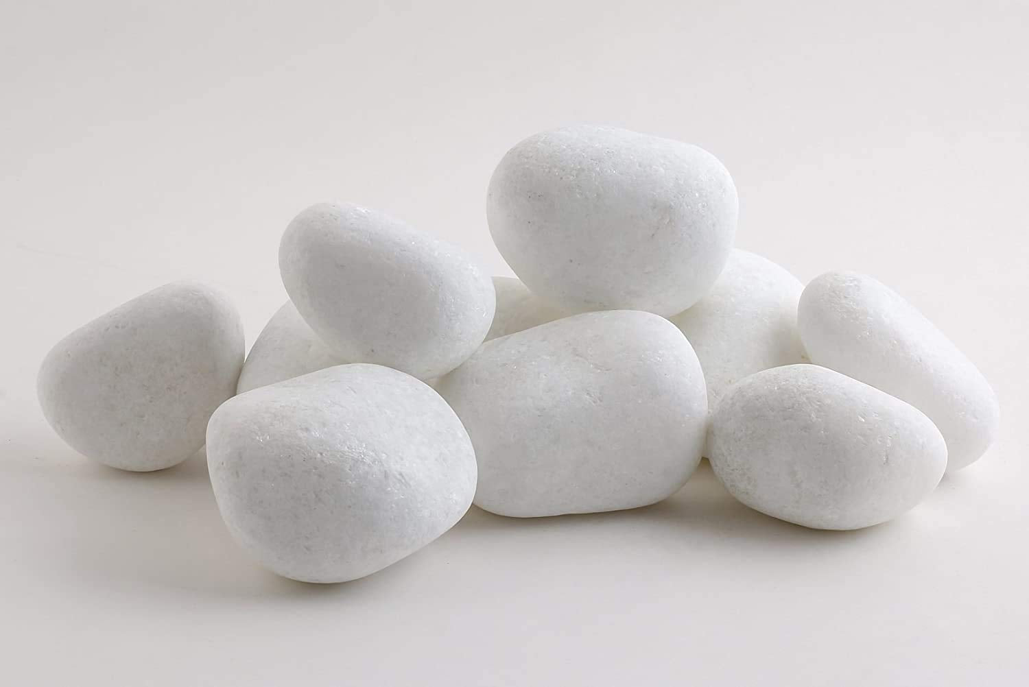 Unpolished White Decorative, Landscaping And Garden Stone Pebbles For Flower Vase & Multi Purpose Pack