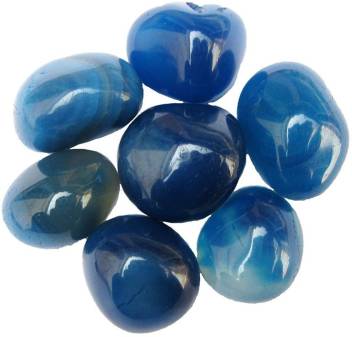 Onyx Blue Shiny Marble Glass Stone