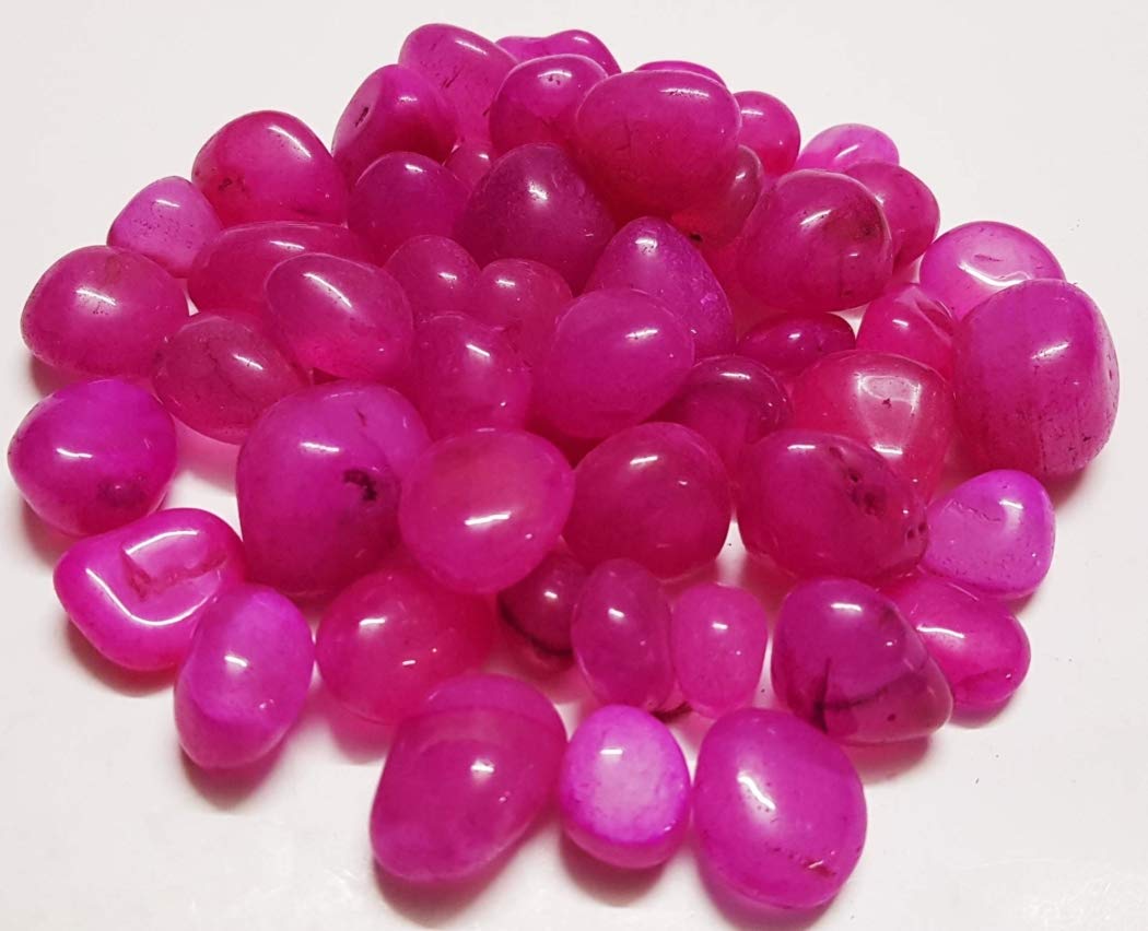 Onyx Pink Shiny Marble Glass Stone