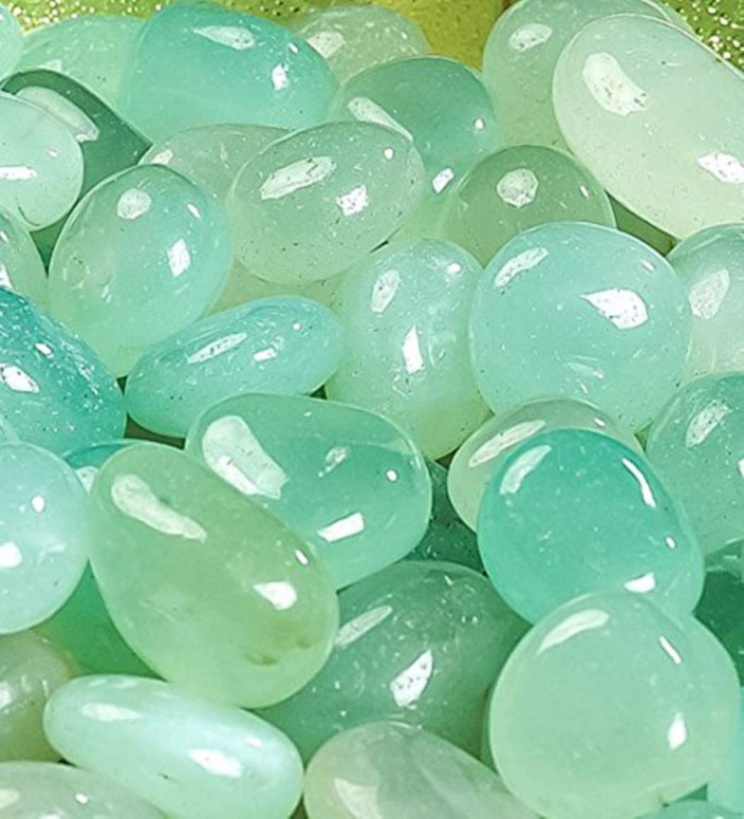 Onyx Aqua Blue Shiny Marble Glass Stone